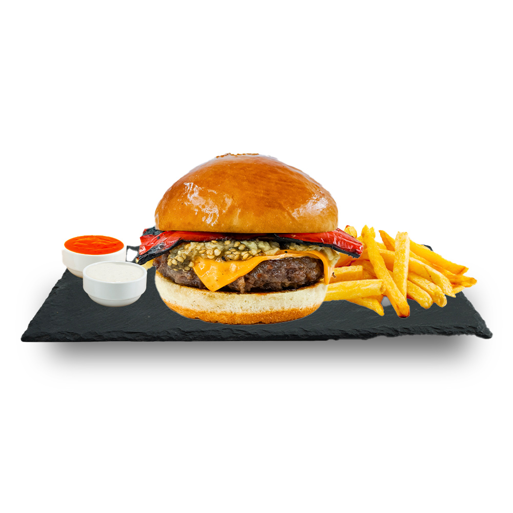 Aubergine Burger